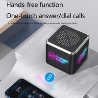 Altavoz Inalámbrico Multifunción en Forma de Cubo, Altavoz Compacto de Escritorio con Entrada AUX y Tarjeta TF para Uso Diario en el Hogar y la Oficina, Venta al Por Mayor