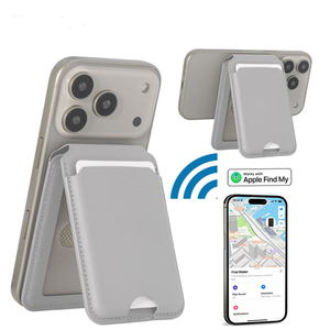 Portefeuille magnétique pour iPhone avec support pour 5 cartes, compatible avec MagSafe, localisateur de cartes RFID, fonction de suivi intelligent <span class=keywords><strong>Apple</strong></span> Find My - Product Image 2