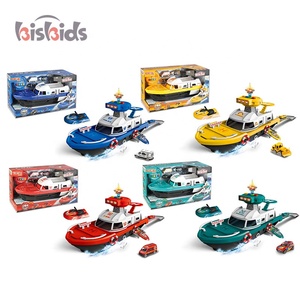 Nouveaux enfants stockage navire construction garage bateaux 1:64 voiture en métal set jouets avec lumière de musique - Product Image 1