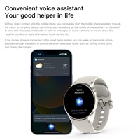 Montre connectée Sense 6 avec écran AMOLED de 1,43 pouces, fonction d'appel, couronne rotative rose, boîtier métallique et bracelet en silicone liquide