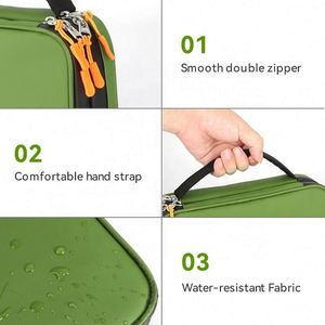 BSCI Factory casual Tarpaulin Waterproof Carrying Pouch Travel Two Layers Universal <b>Cable</b> Small Items Organizer Storage - Product Image 6