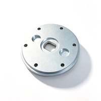Plaque d'adaptation à bride en aluminium usinée CNC sur mesure, plaque de connexion circulaire en aluminium anodisé, disque à bride usiné CNC sur mesure