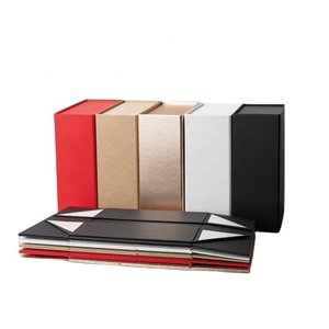 Luxury Magnetic <strong>Gift</strong> <strong>Box</strong> for Perfume Folding Paper <strong>Flat</strong> <strong>Pack</strong> with Embossed Magnet Closure Simple Elegant Style - Product Image 1