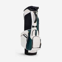 Sacs de voyage de golf tendance avec logo personnalisé, imperméables, légers, durables, sac de golf hybride en cuir PU 6 voies pour hommes