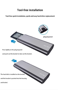 Dual Protocol Nvme Sata <span class=keywords><strong>M</strong></span>.<span class=keywords><strong>2</strong></span> Aluminium Ngff Externe Harde Schijf Behuizing Voor Pc Laptop Usb-Interface - Product Image 6