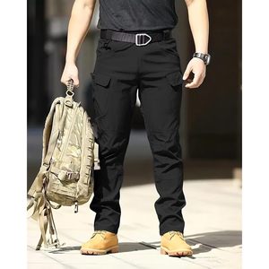 Pantalon tactique léger pour homme, résistant à l'eau, pantalon cargo de randonnée, plusieurs poches, tissu Oxford décontracté pour l'extérieur - Product Image 2