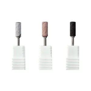 3.1mm Stainless Steel Small Barrel Nail Drill Bit Safety Pink Purple Multi colors Manicure Small Sanding Band Bits