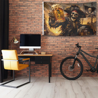Bannière extérieure personnalisée en polyester, drapeau mural « Dead Thirsty Bar » avec œillets en laiton