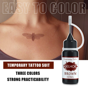 Kit d'art corporel temporaire EELHOE <span class=keywords><strong>Jagua</strong></span>, <span class=keywords><strong>encre</strong></span> imperméable pour tatouage temporaire avec pochoirs réutilisables, vente en gros, OEM, marque privée, en vrac - Product Image 6