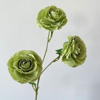 Groene zijden kunstbloemen voor bruiloft plafond groen decor achtergrond wanddecoratie bos stijl groothandel