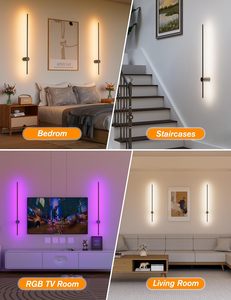 High Quality Battery Powered Wireless Dimmable LED Touch Control Minimalist Indoor Bedroom Hotel <b>Corridor</b> Decor Wall Lamp - Product Image 3