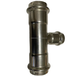 Eau chaude/froide en acier inoxydable 304 raccord de tuyau raccord à pression adaptateur DN15-100 coude <span class=keywords><strong>90</strong></span> - Product Image 6