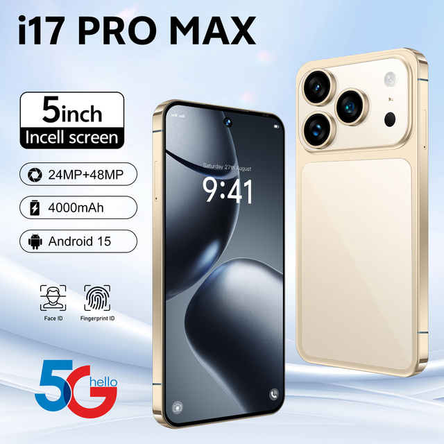 Octa Core I17Mini 5G Smartphone 5inch 4+128GB Android15 for Smooth Daily Multitasking