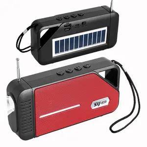 Mini-Beleuchtung Taschenlampe multifunktionale Solar-Features Outdoor langlebige Batterie tragbare Bluetooth-Wireless-Lautsprecher