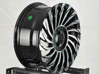 Nuevas Llantas de Aleación Fundida con Diseño de Turbina Mecanizado en Negro Brillante de 18-20 Pulgadas 5X112/5X114.3 para Vehículos de Lujo, Modificación y Tuning, 3 Años de Garantía