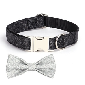 <span class=keywords><strong>Bling</strong></span> Dog Bow Tie Party Christmas <span class=keywords><strong>Pet</strong></span> Collar Outdoor Walking Nylon Collar Accesorios para mascotas Suministros - Product Image 6