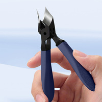 Coupe-ongles en acier inoxydable de haute qualité à bord incliné, conception anti-éclaboussures, ouverture large, durable, pour ongles épais, qualité supérieure