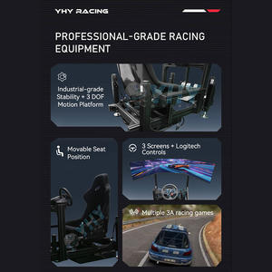 Simulateur de conduite 3 Dof Motion Formula, ensemble <span class=keywords><strong>complet</strong></span>, cockpit de simulateur de course, structure en profilés aluminium, simulateur de course - Product Image 4