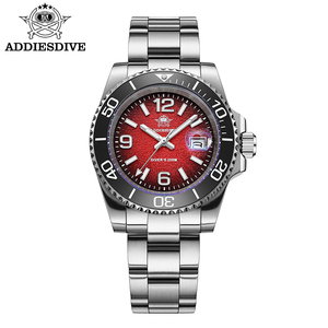 ADDIESDIVE AD2513 Casual Versatile Luxury Diver <strong>Watch</strong> 3D Textured Dial Luminous Japan Quartz 316L Stainless Steel <strong>Watch</strong> for Men - Product Image 2