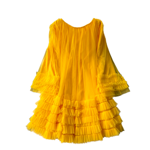Boutique all'ingrosso 2025 primavera nuovo stile <span class=keywords><strong>palazzo</strong></span> retrò alla moda allentato e dimagrante maglia volant abito da donna - Product Image 1