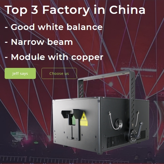 WP-RGB40W Golden Star Waterproof 40W Outdoor Stage Animation RGB Laser Light Laser Projector
