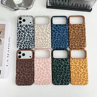 Étui de téléphone personnalisé en cuir de luxe antichoc, design tendance pour iPhone 17 16 15 14 13 Pro Max