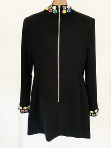 Abbigliamento di Moda OUDINA, <span class=keywords><strong>Vestiti</strong></span> Eleganti e Casual a Maniche Lunghe con Perline, Diamanti e Gemme Colorate, Abiti <span class=keywords><strong>da</strong></span> <span class=keywords><strong>Sera</strong></span> e <span class=keywords><strong>da</strong></span> Cena per Donna - Product Image 2