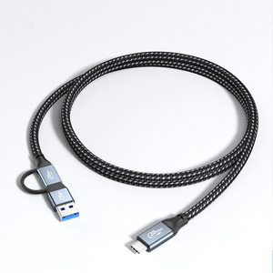 Cable de datos USB 3.2, transmisión de alta velocidad de 20 Gbps, carga rápida de 100 W, tipo C a USB C y USB A - Product Image 1
