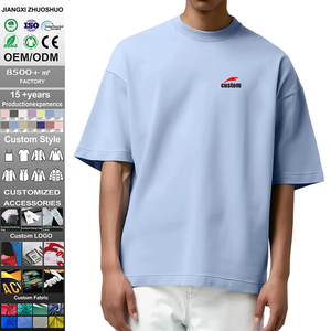 T-Shirt 100% Cotone, Design Personalizzato con Logo, Stampa Personalizzata, Maglietta Oversize 300 GSM per <span class=keywords><strong>Uomo</strong></span> - Product Image 1