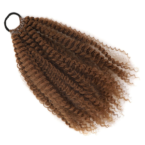 Extensions <span class=keywords><strong>de</strong></span> cheveux <span class=keywords><strong>queue</strong></span> <span class=keywords><strong>de</strong></span> <span class=keywords><strong>cheval</strong></span> bouclées crépues <span class=keywords><strong>de</strong></span> 20 pouces, tressées DIY pour femmes, tresses synthétiques afro bouclées, <span class=keywords><strong>queue</strong></span> <span class=keywords><strong>de</strong></span> <span class=keywords><strong>cheval</strong></span> - Product Image 2