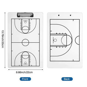 Tableau d'entraînement de basketball en PVC effaçable, planche tactique imperméable pour l'écriture et l'analyse tactique - Product Image 1
