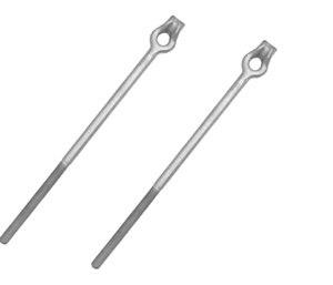 สลักเกลียวชุบสังกะสีแบบจุ่มพร้อมหัวเสือแบบฝังก้านดึงและแหวนยกลวดดึงสำหรับยึดพื้น - Product Image 2