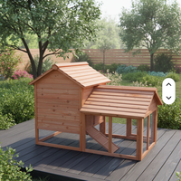 Mobilier moderne et écologique personnalisé pour animaux de compagnie : Poulailler en bois et cage à canards avec motif imprimé, grande taille, pour l'extérieur et la ponte.