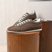 Chaussures de course rétro en daim de luxe pour hommes, baskets décontractées basses vintage pour un usage quotidien