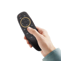 G10S remote control suara Mouse udara Universal, pengendali jarak jauh pintar 2.4G dengan sensor Gyro untuk TV Android