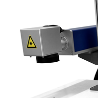 Marqueur laser à fibre refroidi par air CNC personnalisé 20W avec tête JPT sur métaux prenant en charge DXF/PLT