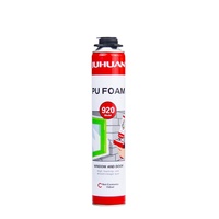 Mousse de polyuréthane 750 ml, adhésif en polyuréthane en spray, mousse PU pour fenêtres, portes, cadres