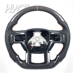 Volant en fibre de carbone personnalisé pour Ford Ford F-150 F-250 F-<span class=keywords><strong>350</strong></span> <span class=keywords><strong>Raptor</strong></span> XLT 4x4 Shelby 2015-2020 - Product Image 1