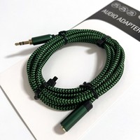 Cable de Extensión AUX Macho a Hembra de 3.5mm, Chapado en Oro, PVC, Directo de Fábrica, para Teléfono, Computadora, Altavoz, Auriculares, MP3