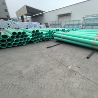 Tuyau de drainage en PVC-U sur mesure, tailles et couleurs variées, 6, 12, 15, 21 pouces, tuyau d'eau en plastique durable de haute qualité avec extrémité à joint en caoutchouc