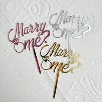 Instagram-Stil Paar Vorschlag Acryl Kuchen Dekoration Hochzeit Acryl Kuchen Plakat Valentinstag Kuchen Topper