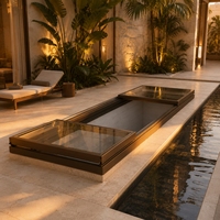 Grande fenêtre coulissante à battant pour salles de bain ensoleillées, avec capteur motorisé, cadre en aluminium, insonorisation efficace, design électrique populaire