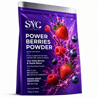 SYC BIO Power Berries & Seeds Blend, soutien immunitaire naturel, smoothie pour adultes, formule nutritive, 150 g, 30 portions