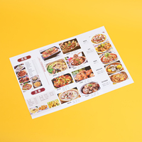 Menús Personalizados para Comida para Llevar y Entrega, Póster Impermeable con Papel de Lujo, Papel Offset, Laminación de Película