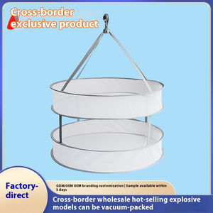 Double-Layer Anti-Deformation Stainless Steel Clothes Drying Net Single Wool Hanger Socks Drying Racks for Cashmere Wardrobe - Product Image 2