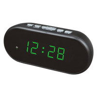 Jam Alarm meja elektronik tampilan Digital LED 0.9 inci