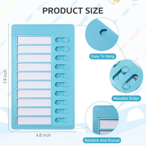 Tabla de tareas deslizante para niños adultos TDAH Visual Schedule Task Board con 4 gráficos y 10 hojas de cartulina - Product Image 6