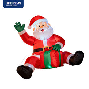 Bolas Inflables Navideñas de Cristal de Lujo con Logotipo Personalizado - Tamaño Grande de 12 cm, Bola de Luz LED Colgante para Exteriores, Equipo de Holograma - Product Image 4