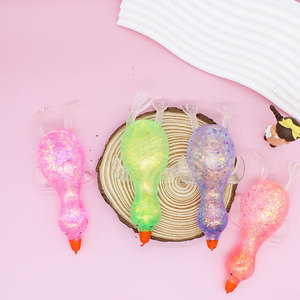 Cute Glitter Duck Maltose Filled Plastic Squishy Toy for 5 to 7 Years Old Slow Rebound Stress Relief Squeeze Toy - Product Image 4