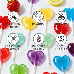 Julong Forte demande Complément alimentaire OEM Vitamine Sucette Soutient la <span class=keywords><strong>concentration</strong></span> et la fonction cérébrale saine Sucettes pour enfants - Product Image 5